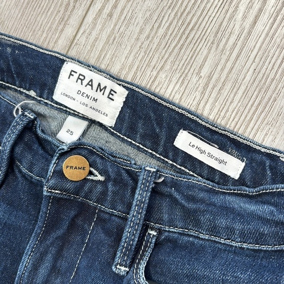 Frame Denim Le High Straight Blue Jeans size 25 - Picture 4 of 10